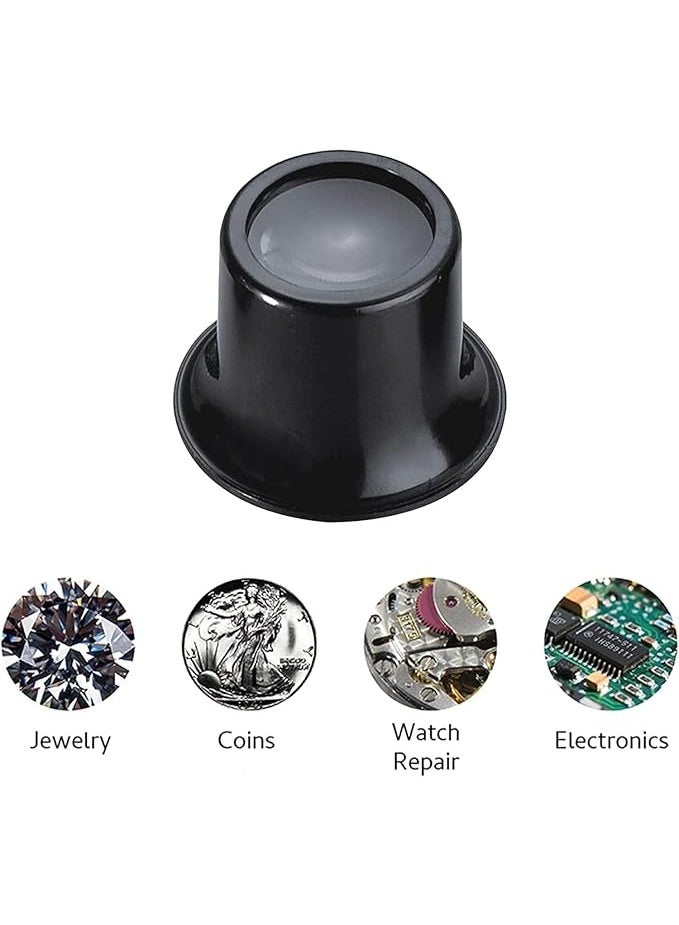 ماى سوق:عدسة مكبرة أحادية للعين - مكبر فحص المجوهرات والساعات - أداة دقيقة للمهنيين والهواة. - Image 4